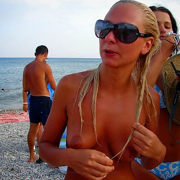 Girls on beach nude