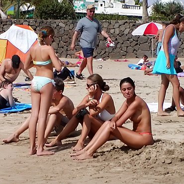 Big ass on the beach