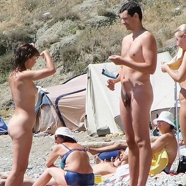 Nice boobs on the beach