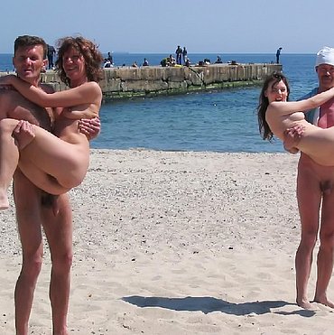 Wives having sex at the beach
