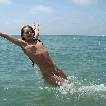 Nude beach nude girl