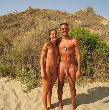 Nude beach volleyball
