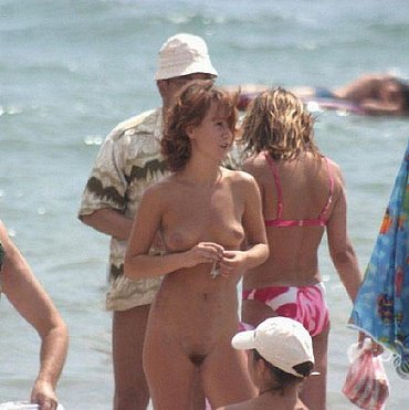 Rihanna nude on the beach