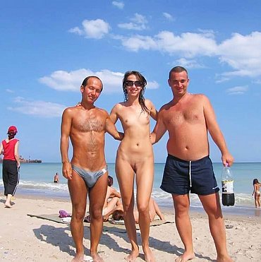 Nude beach footage