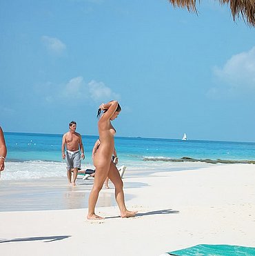 Nude beach huge penis