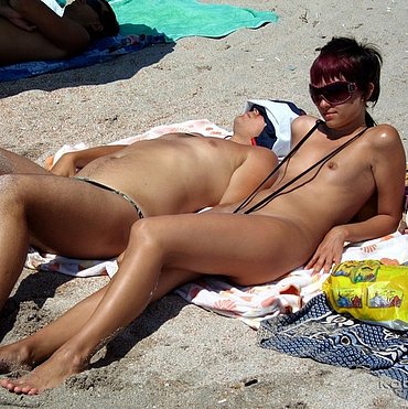 Nice boobs on the beach