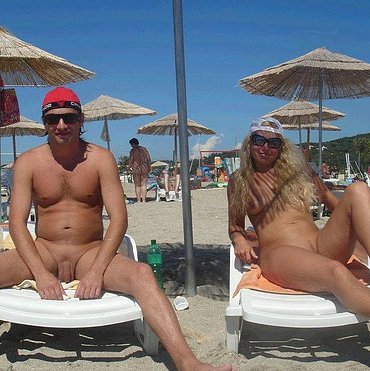 Erotic nude beach photo